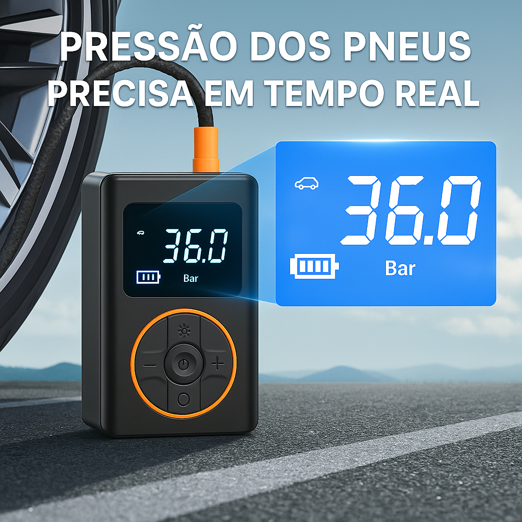 Mini Compressor de Ar Sem Fios 10,3 bar